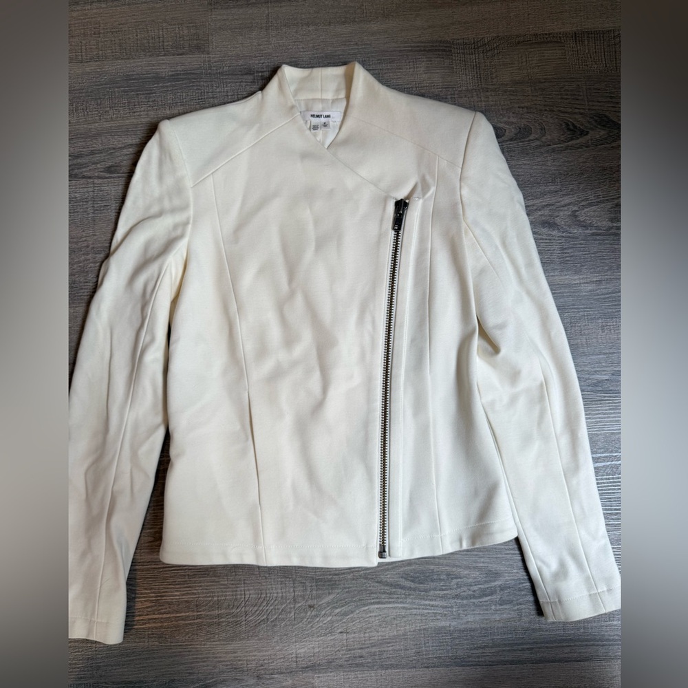 Helmut Lang Asymmetrical Zip Moto Jacket